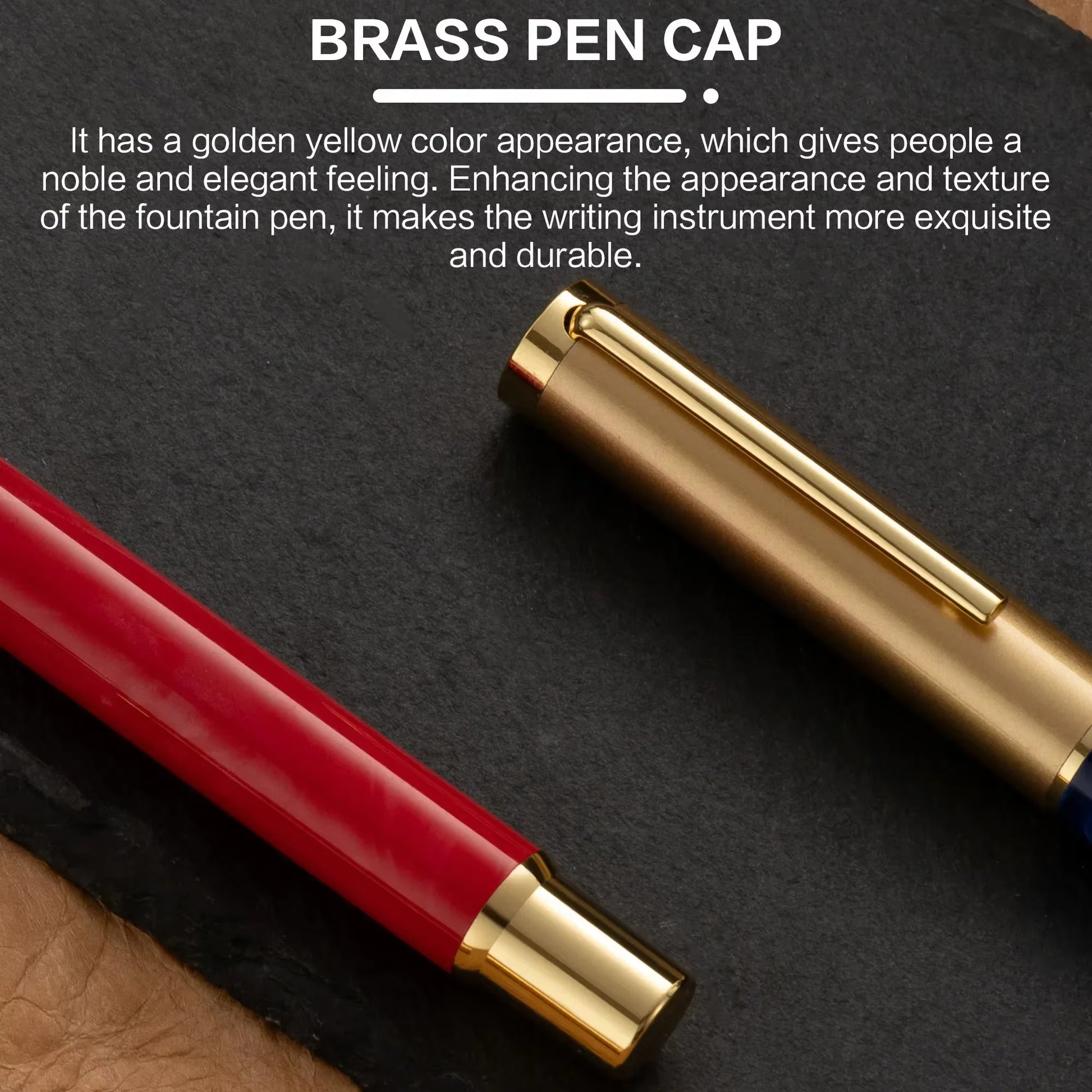 Resin Fountain Pen Set Medium Nib 15Ml Ink Gift Box Smooth Writing Calligraphy